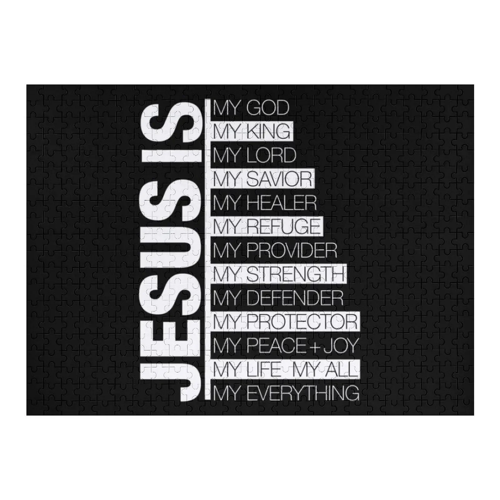 

Jesus Is My God Jigsaw Puzzle Customizable Gift Personalized Gifts For Children Toys For Children Puzzle