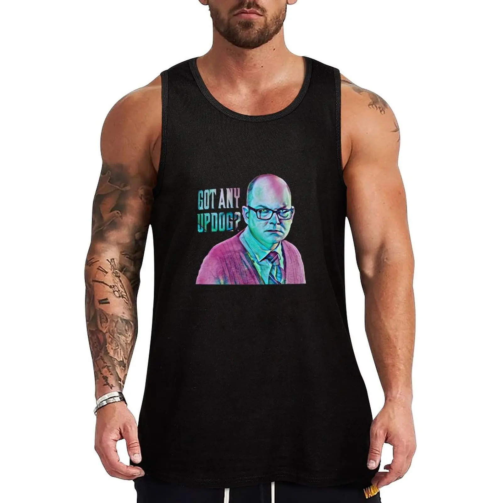 

Colin Robinson Updog Active Tank Top t-shirts for men fashion 2025 man gym t-shirts