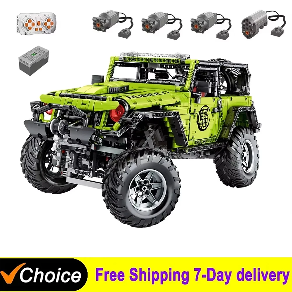 NEW Technical SUV Off-road Car APP Remote Control Buggy Car Building Blocks Ornament Bricks Model Toys For Kids DIY Gifts