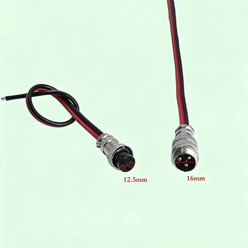 GX16 to XT90 Model Aircraft Connector GX16 2/3 Pin Male To Female Electric Vehicle Power Cord XT90 Battery Charging Output Cable
