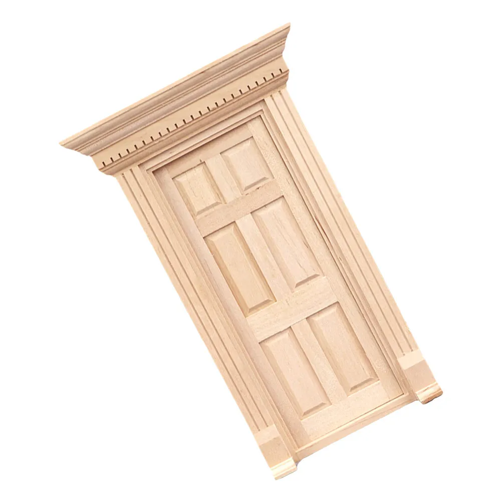 

Набор реалистичных миниатюрных деревянных ворот для кукольного домика, стильный дизайн, украшение для миниатюрного дома, декор для рабочего стола