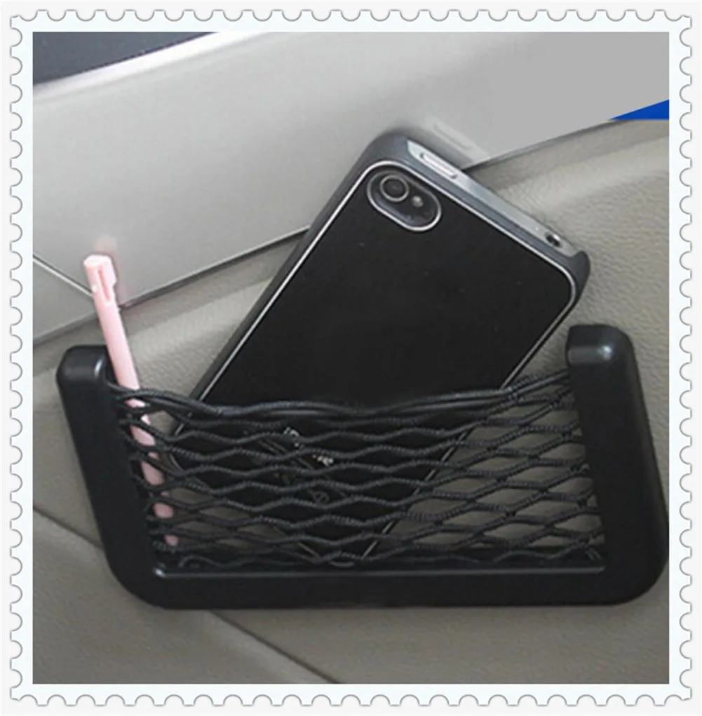 1psc Car Organizer Storage Bag Auto Paste Net Pocket for Audi S5 S6 S7 S8 SQ5 C5 A4 B5 B6 B8 A6 A3 A5 Q5 Q7