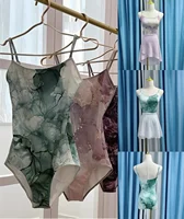 Leotardo de Ballet para adultos, instituciones de baile, práctica de Yoga, ropa de baile, ropa elegante sin mangas para gimnasia y Ballet para mujer