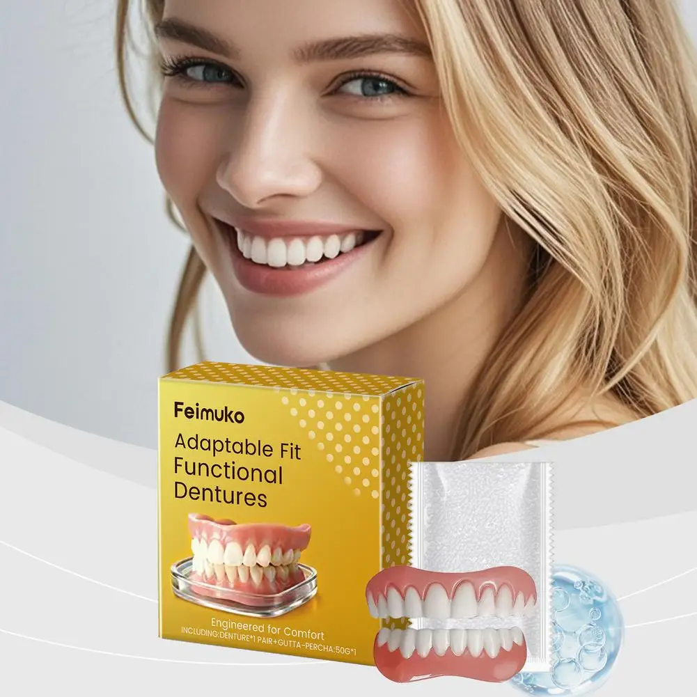 Denture Modification Kit Fits Modifies Teether Reusable Adaptable Fit Functional Dentures Daily Cleaning Teeth Repair Care Tools