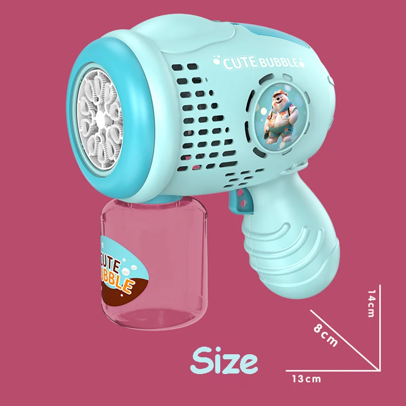 10 Holes Bubble Gun Machine From 5 to 9 years Kids Cool Toy For Outdoor Handheld Soap Bubbles Toy Guns Bubble House Water Toy