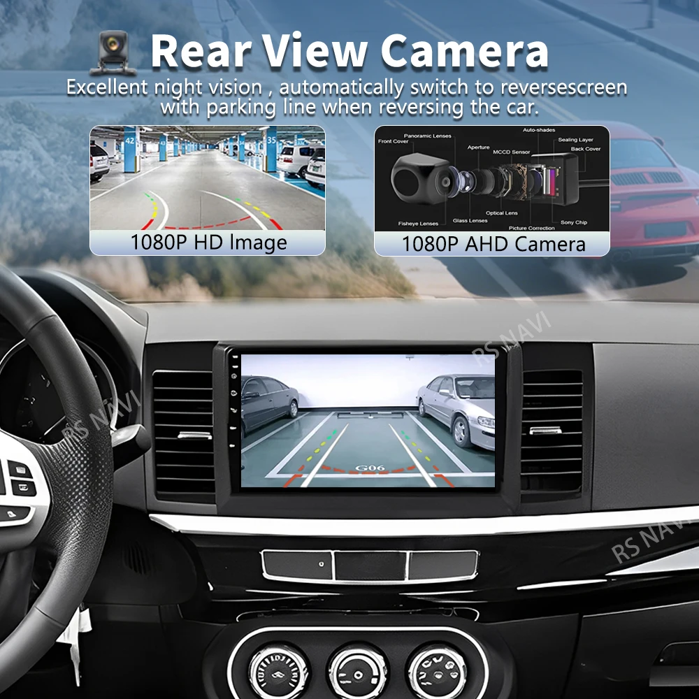 Android 16 For Mitsubishi Lancer 10 CY 2007 - 2012 2K QLED Stereo Car Radio Multimedia Video Player GPS 4G CarPlay