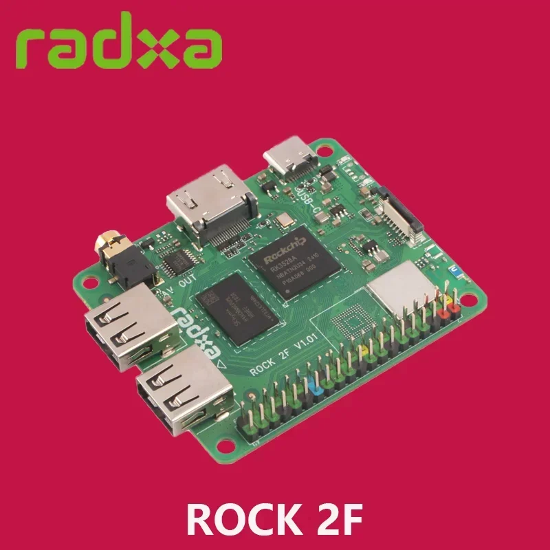 Radxa ROCK 2F RK3528A 4-ядерный процессор, графический процессор и HDMI с платой вывода 4K