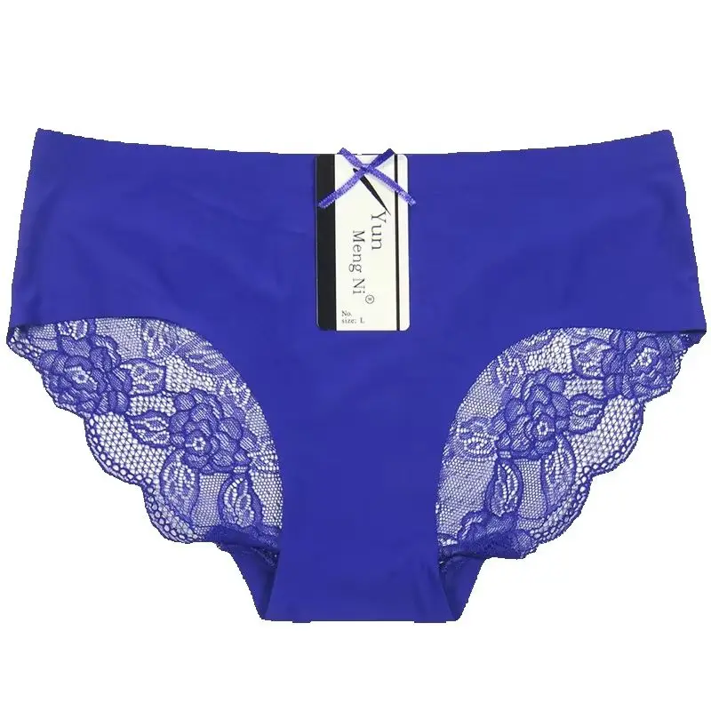 Hot Selling 3pcs/Lot Girl Sexy Ice Thread Without A Trace Of Lady Briefs One Piece Women's Panties Lady Underwear 89058