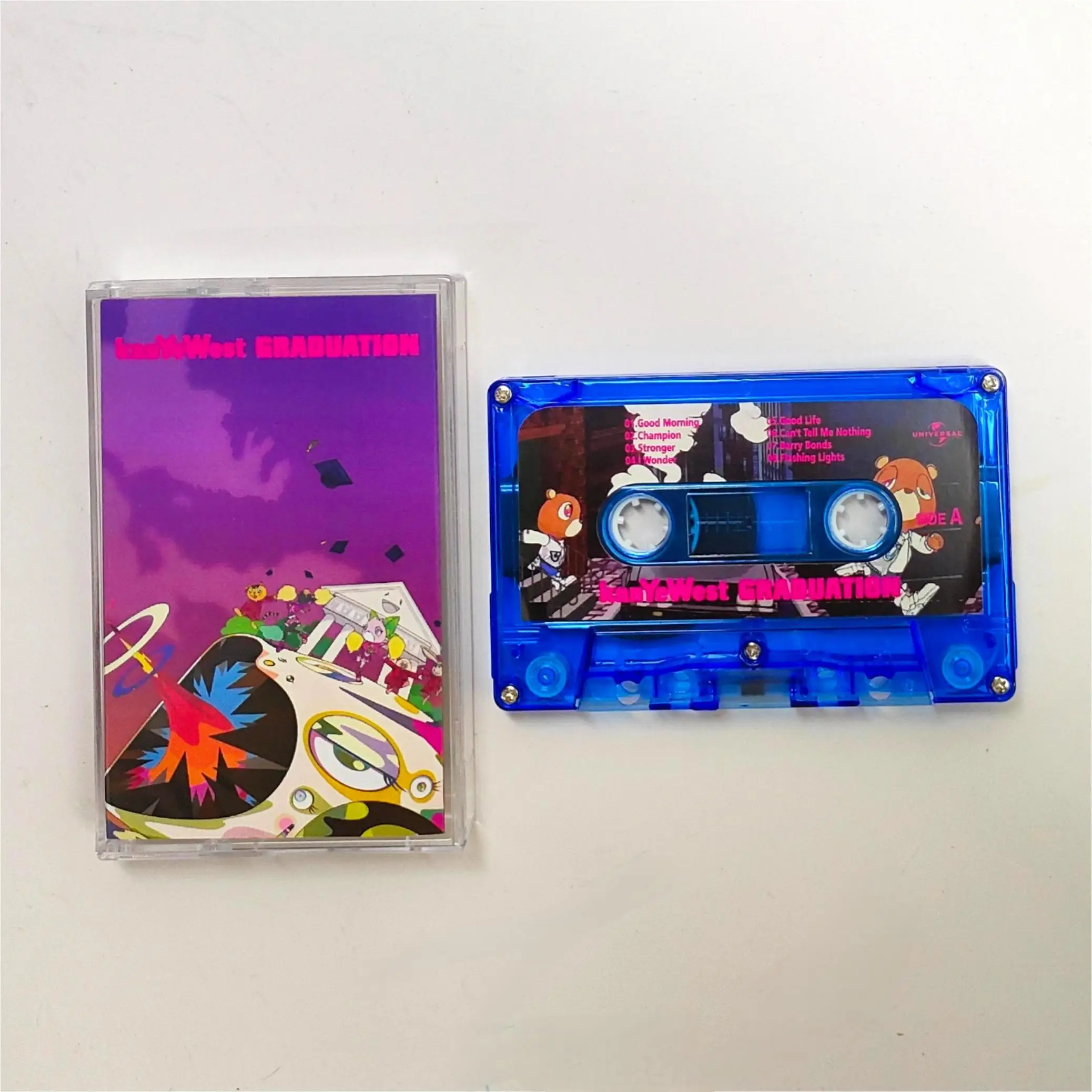 

Pop Rap Kanye West Ye Music Tape Graduation Album Stronger Cassettes Cosplay Walkman Recorder Car Soundtracks Box Party Music