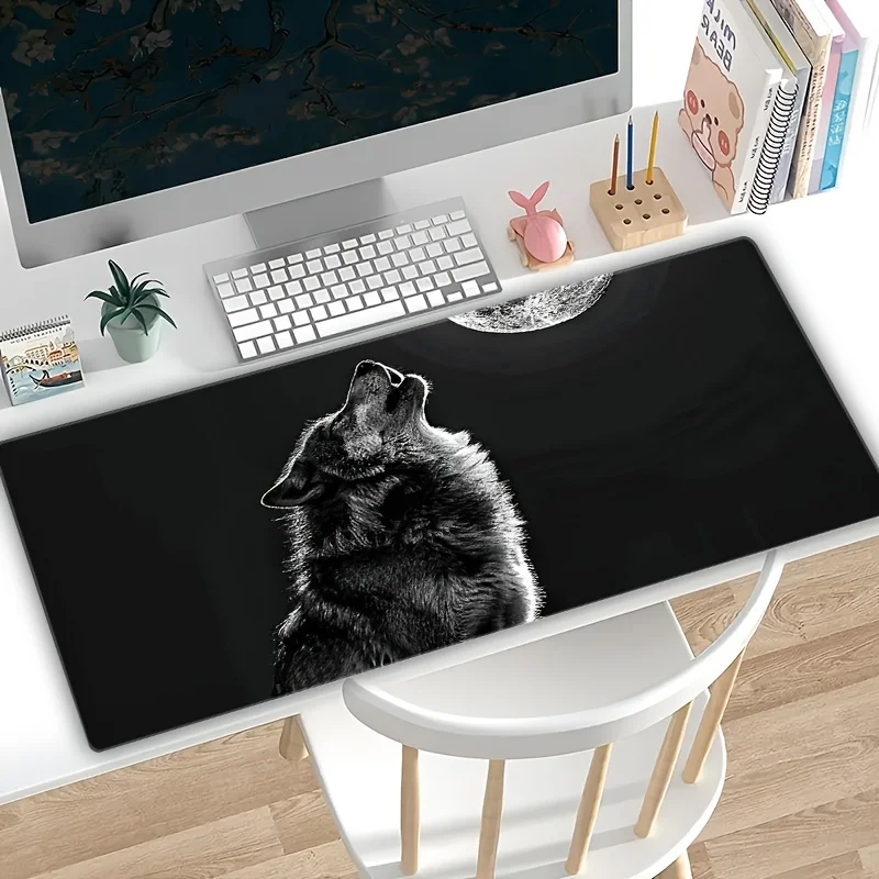 

Professional Desk Mat Mouse Pad Wide Desk Mat Comfort Cloth Surface Stable Rubber Base for PC Laptop Keyboard Office Desk Setup
