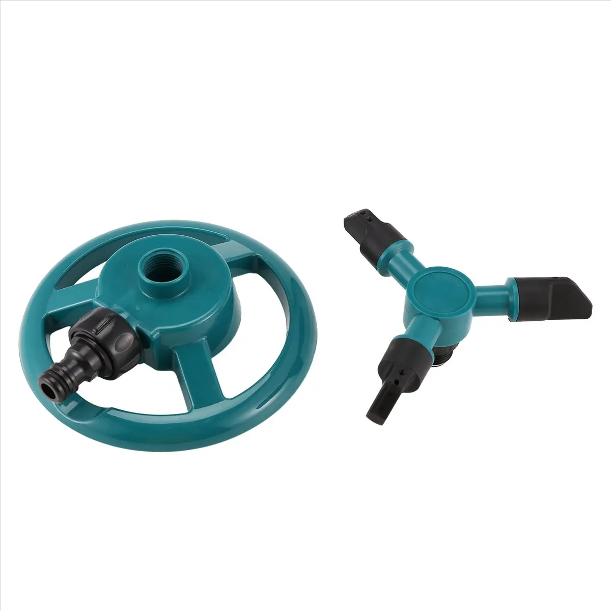 ABPP Garden Sprinklers Water Rotary Three Nozzle Pipe Hose Sprinkler 360 Degree Automatic Rotating Water Sprinkler