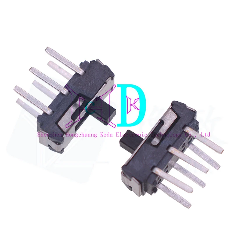 20PCS 6-pin 2-speed toggle switch, vertical 6-pin toggle switch, pin small power switch 2.0/3.0/4.0mm