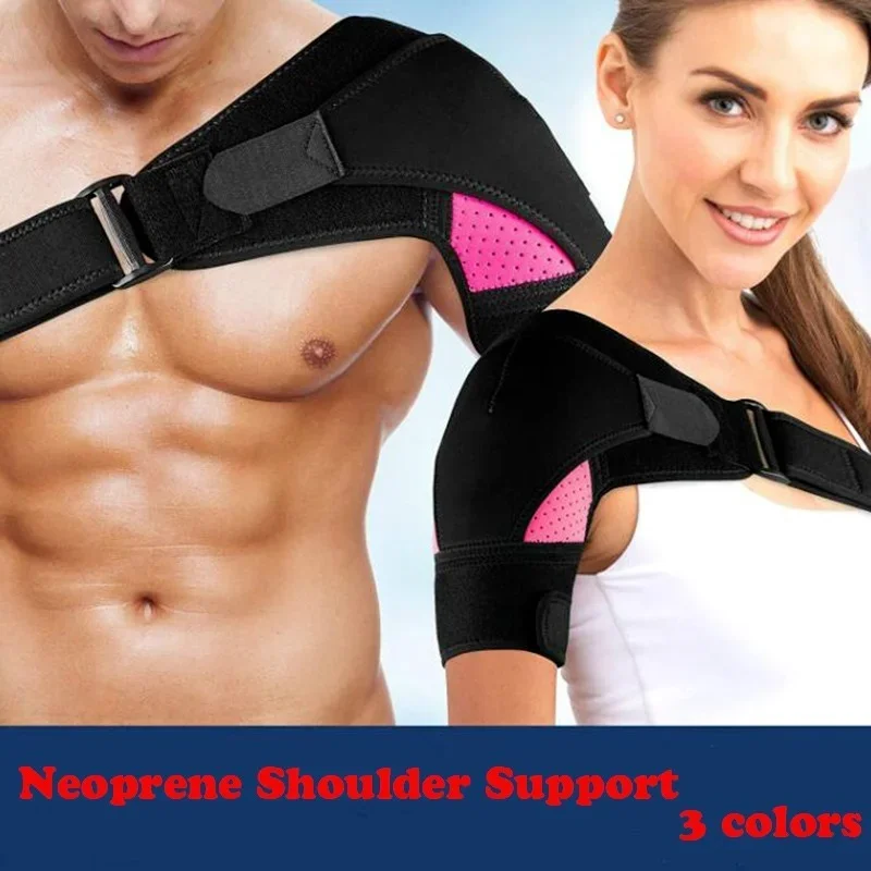 Adjustable Massage Shoulder Brace Breathable Sport Shoulder Brace Can Put Pressure Pad Neoprene Pain Ice Pack Compression Sleeve