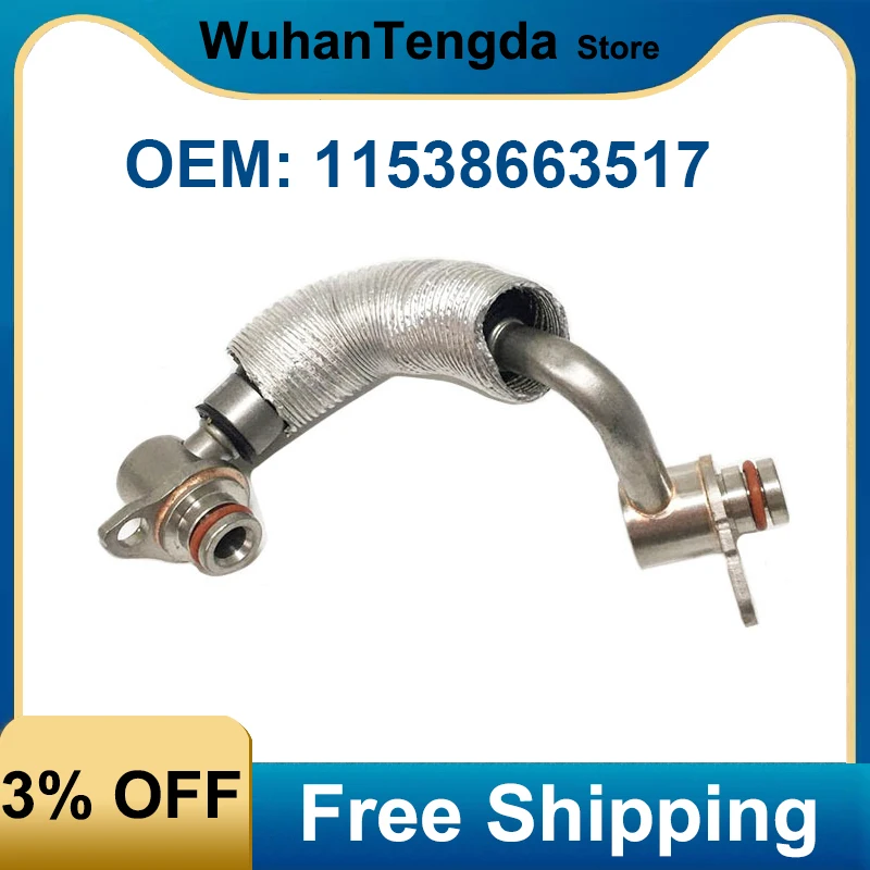 

11538663517 for BMW 2 3 4 5 Series X3 X4 F10 F11 F18 F30 F32 Car Accessories Turbocharger Coolant Pipe 11538626655 11537588936