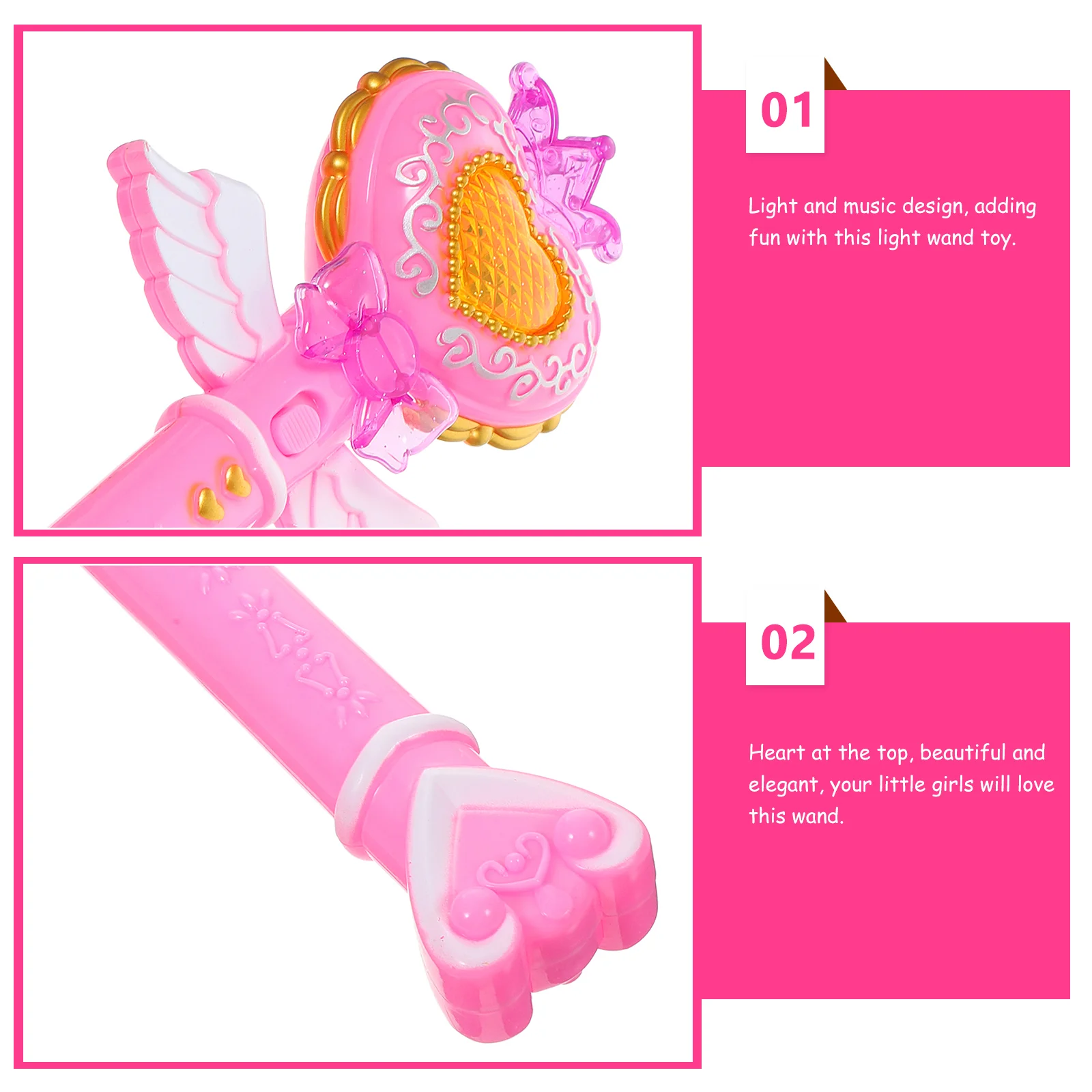 Children's Fairy Glowing Small Toys Popular Princess Set for Girls Plastic Snowflake Light Sticks