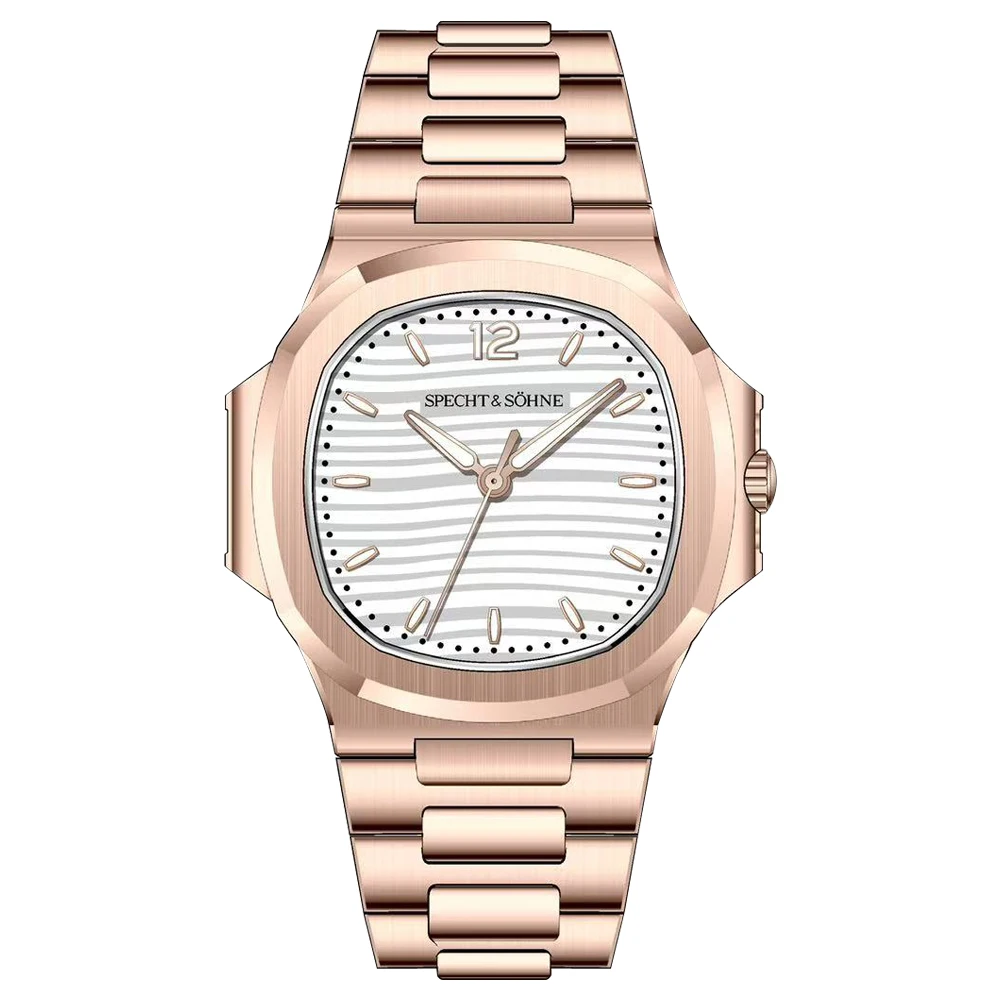 2026 New Specht & Söhne Luxury 40MM Quartz Watch For Men Super Slim Steel Sapphire Crystal 50M Waterproof 5711 Classic Watch image 3