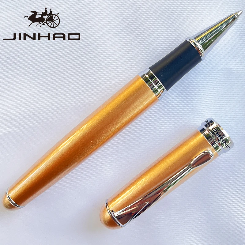 1 STKS 750 Kantoor Luxe Collectie Cadeau Zilveren Trim Metalen Busienss Roller Schrijfpen