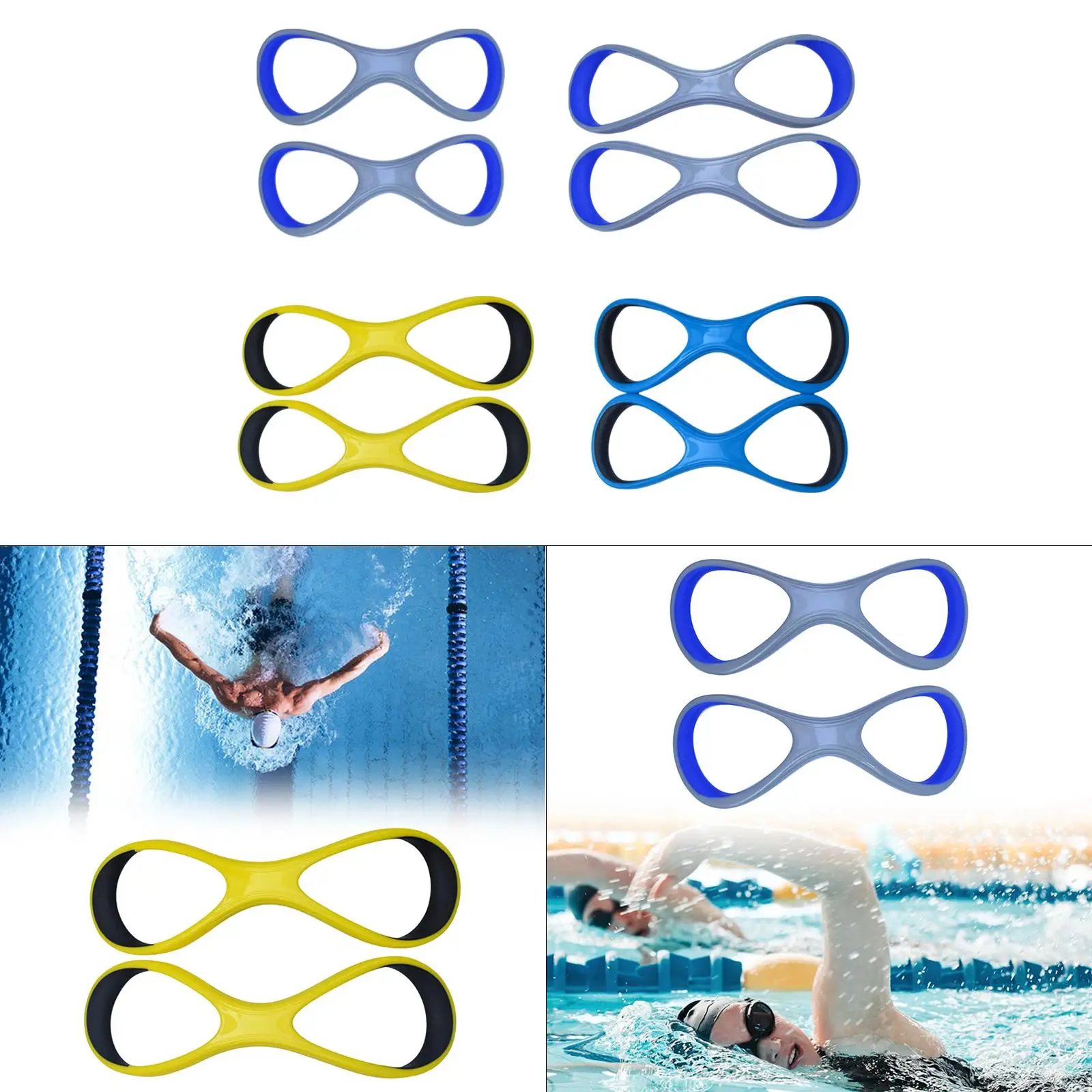 Aleta de seguimiento de antebrazo para entrenamiento de natación, estilo libre profesional, codo alto, equipo de natación cómodo, guante palmeado con aleta