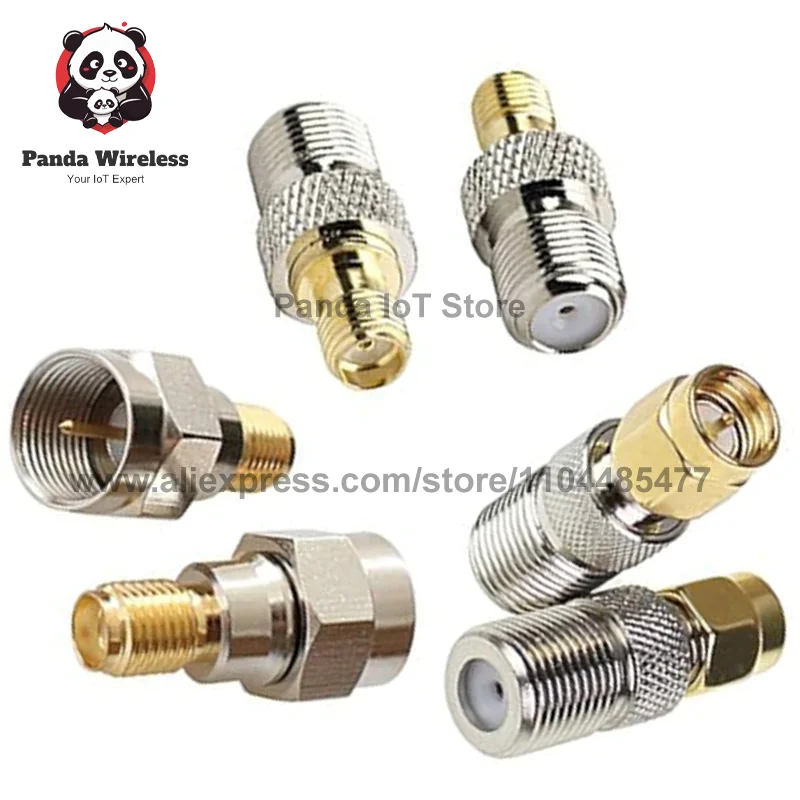 F Type to SMA Male Female Coaxial Adapter Coax Connector  with Screw For Antenna Wire Terminals Wi-Fi Radios External Antenna