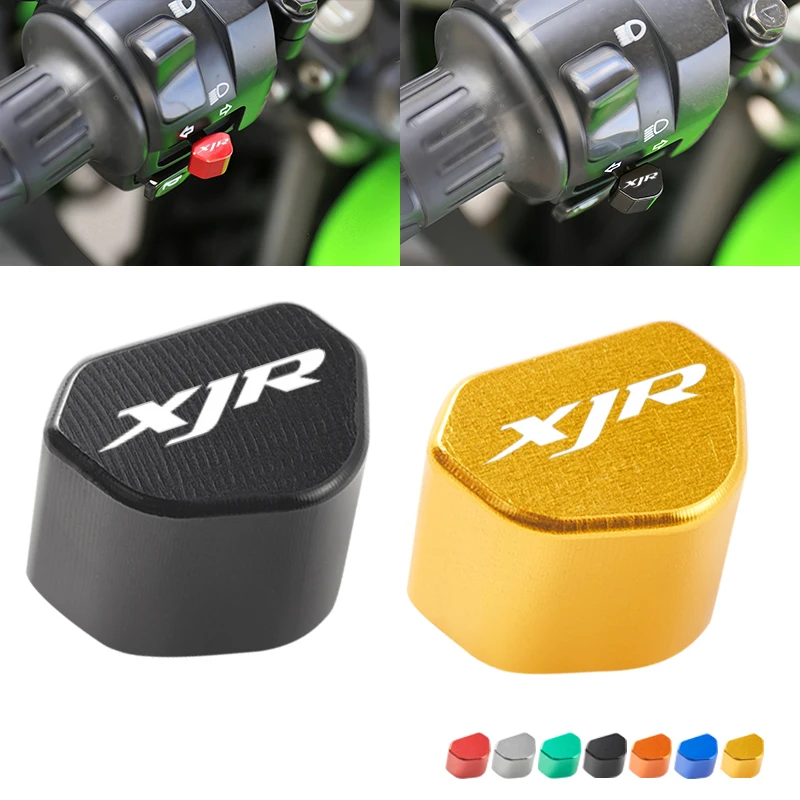 CNC Aluminum Motorcycle Switch Button Turn Signal Switch Key Cap For YAMAHA XJR1300 XJR1200 XJR 1200 1300 Accessories