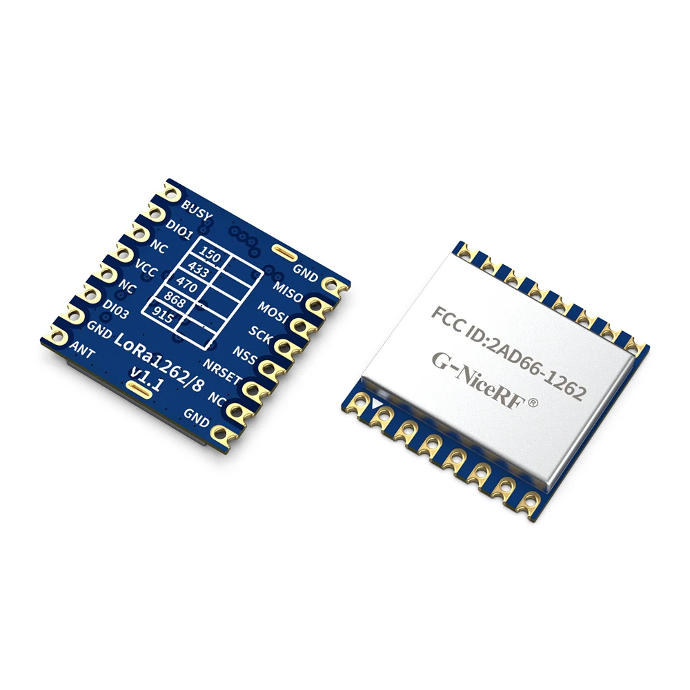 2PCS LoRa1262 FCC ID Certified 22dBm 915MHz SX1262 Ultra-low receive current 4.6mA Long range SPI Interface Wireless module 