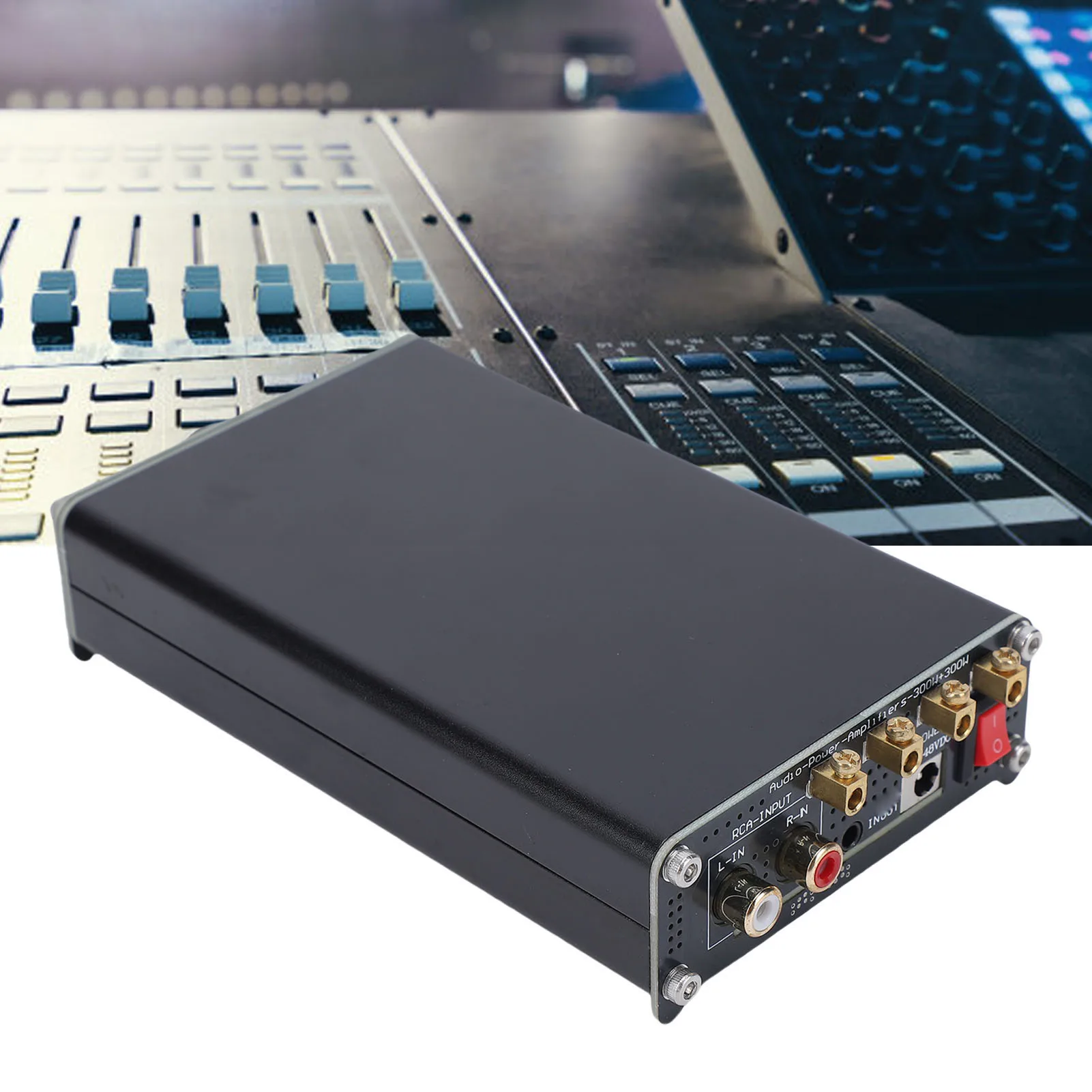 

HiFi Power Amplifier 300Wx2 HiFi Class D Amp Small 2 Channel Stereo for Speaker Home Sound System HiFi Digital Power Amplifier