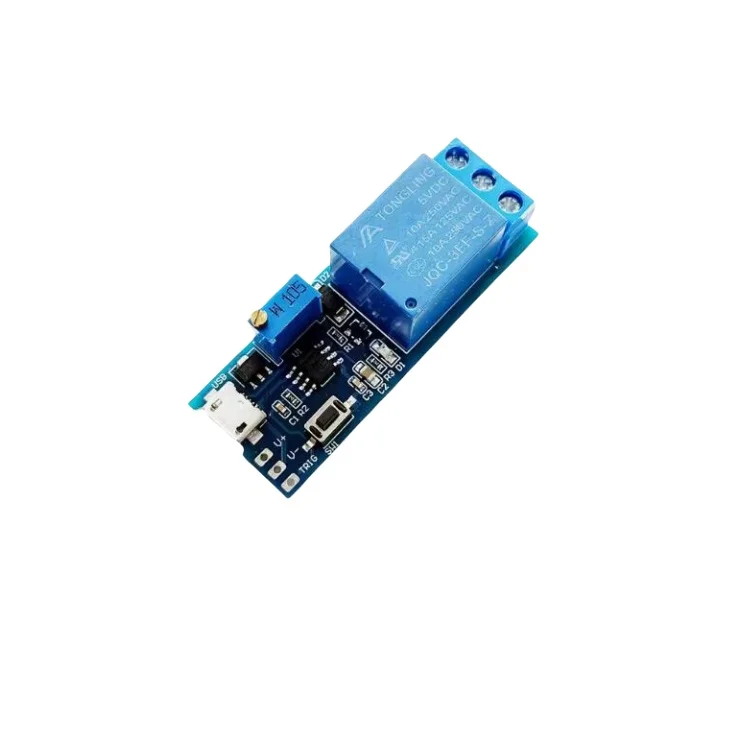 1PCS 5V-30V Delay Relay Timer Module Trigger Delay Switch Micro USB Power Adjustable Relay Module