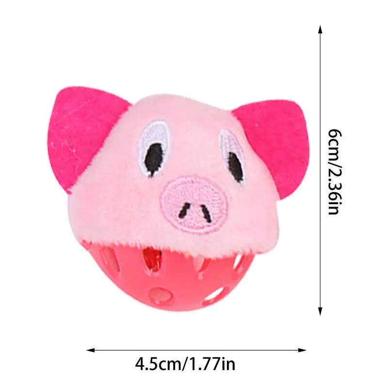 Cat Interactive Chew Toy Cute Kitten Sensory Teething Toys With Sound Pet Interaction Chewing Balls For Training Playing