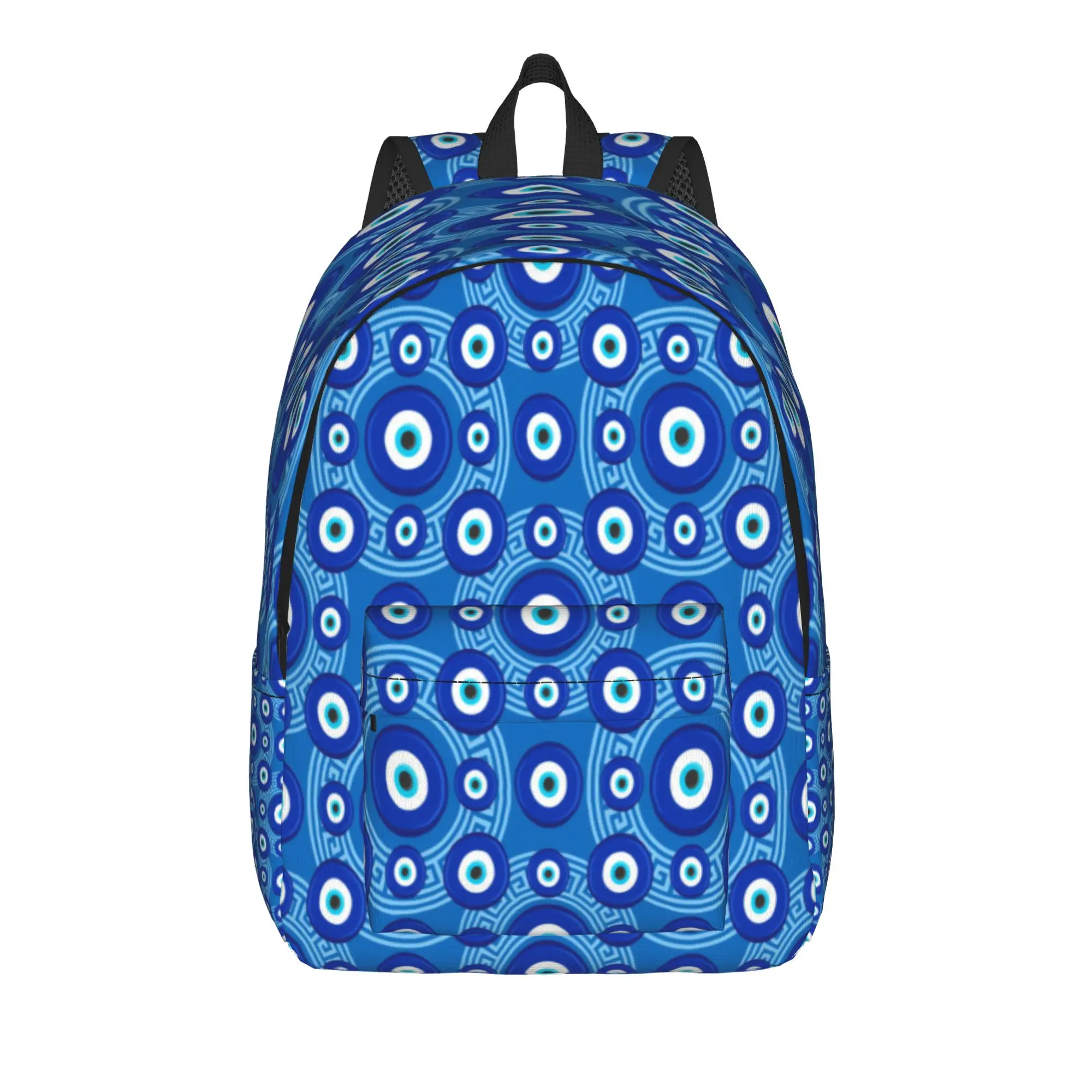 Evil Eye In Turkey And Greece Backpack  Aesthetic Backpacks Unisex Hiking Durable School Bags Custom Rucksack