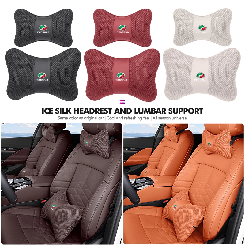 Almohada reposacabezas para asiento de coche, cojín de soporte lumbar para Perodua Myvi Alza Ativa Facelift Myvi Ativa 5w30 D3 Sp3