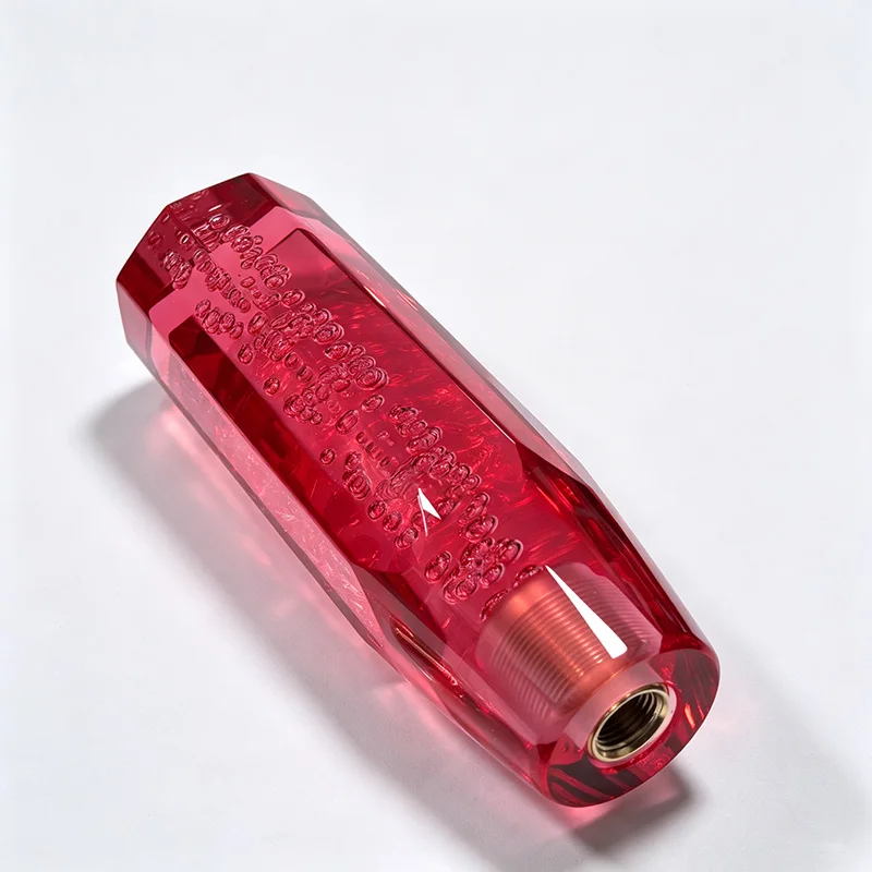 15cm Transparenter Bubble-Acryl-Schaltknauf Universeller Gangschaltknüppel mit M8 M10 M12 Messingadaptern für Manuelle und Automatische Fahrzeuge – Detail 11