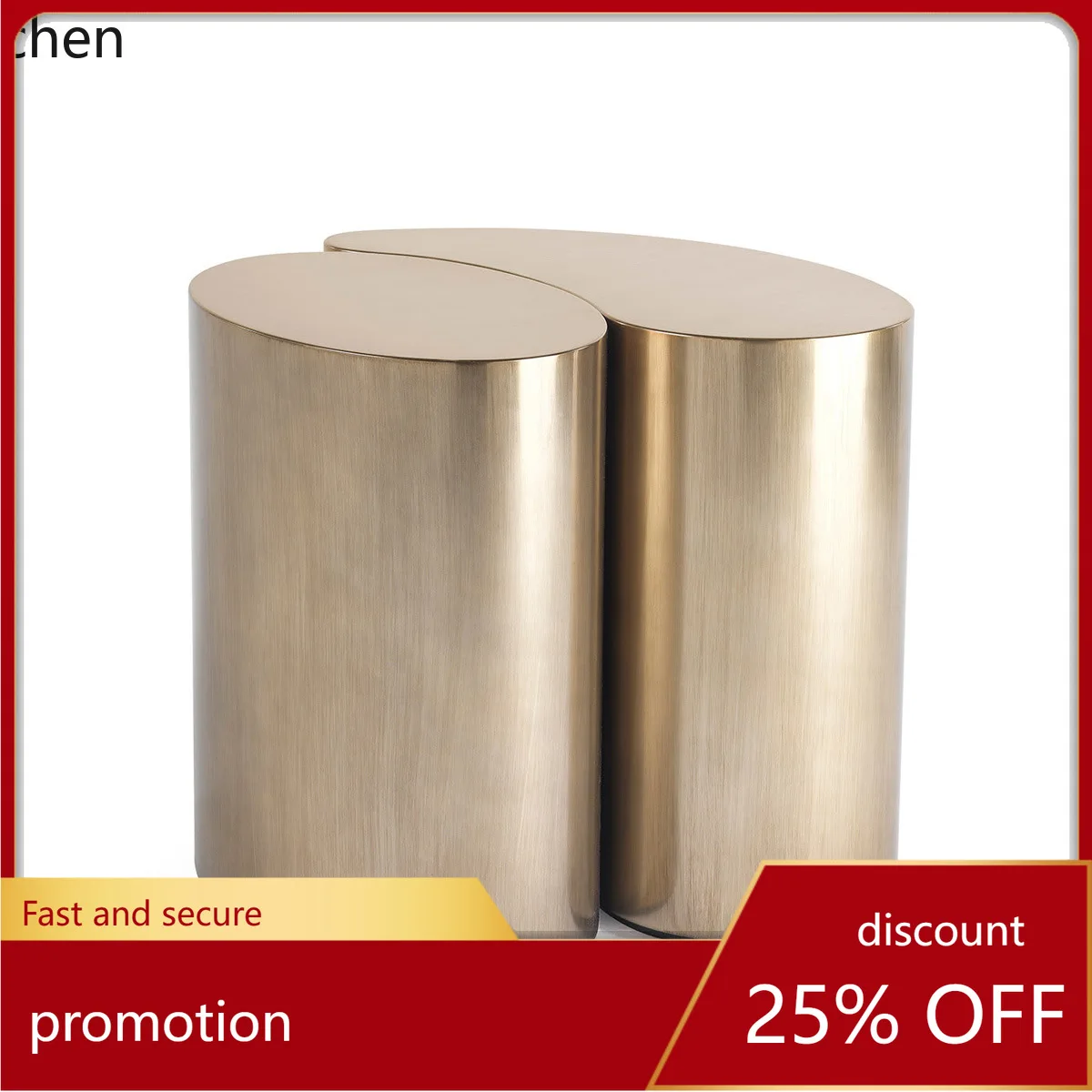 

CZ Stainless Steel Irregular Tree Root Small Side Table Sofa Side Table Living Room Table