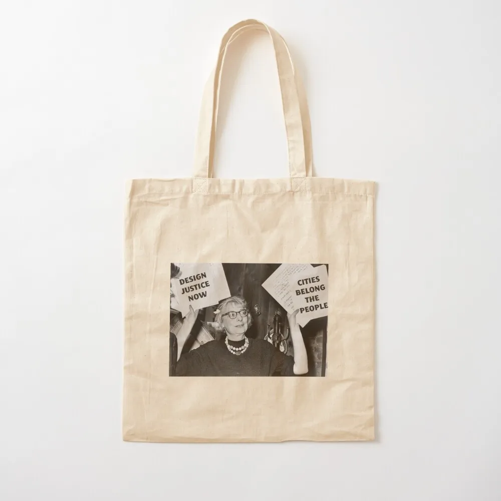 Jane Jacobs Design Justice Now Tote Bag Women's handbag canvas bags Handbags women Canvas Tote Bag