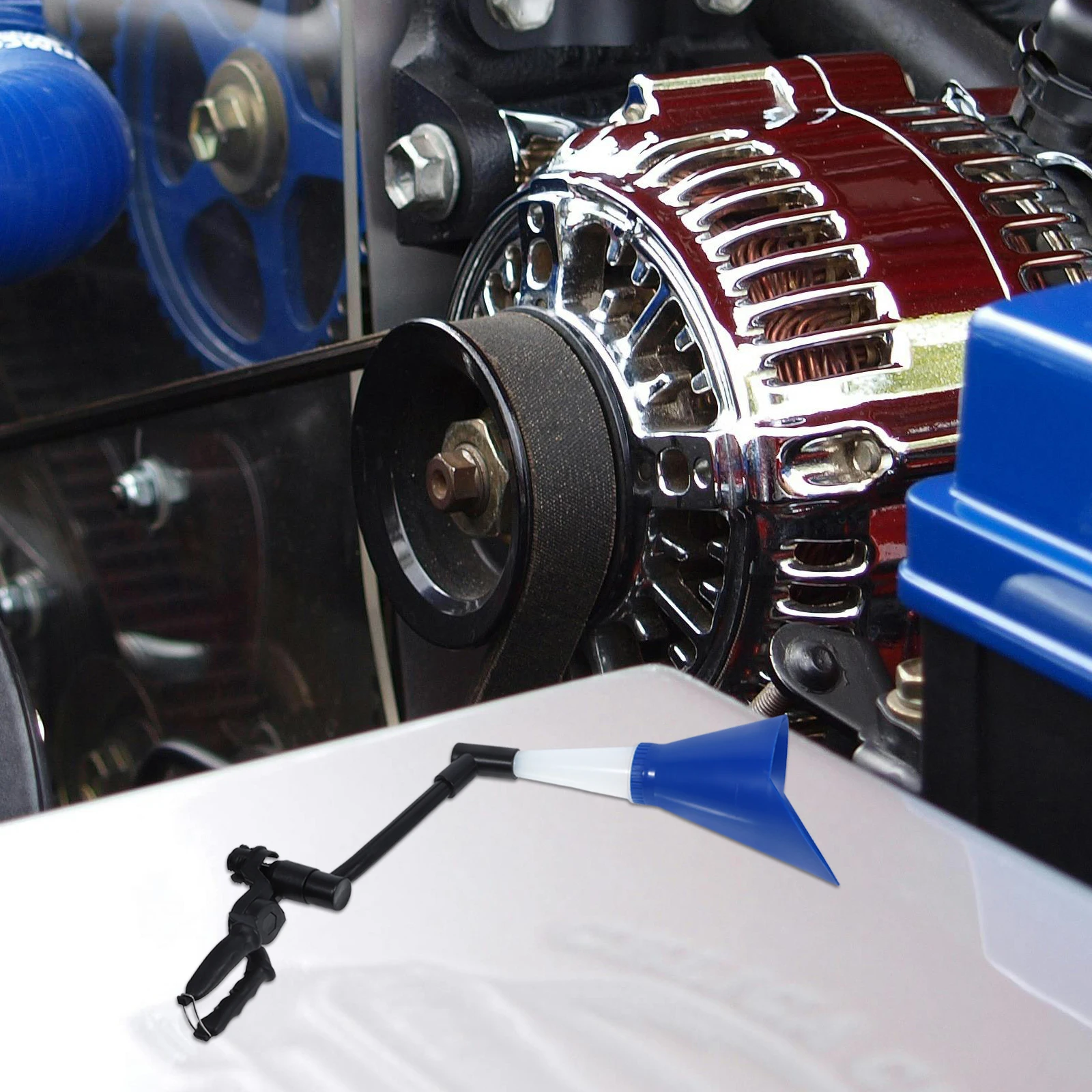 

Motorcycle Car Oil Funnel Transmission Fluid Fuel Funnel Set Lightweight Reliable Engine Oil Change Accessory Car Supply