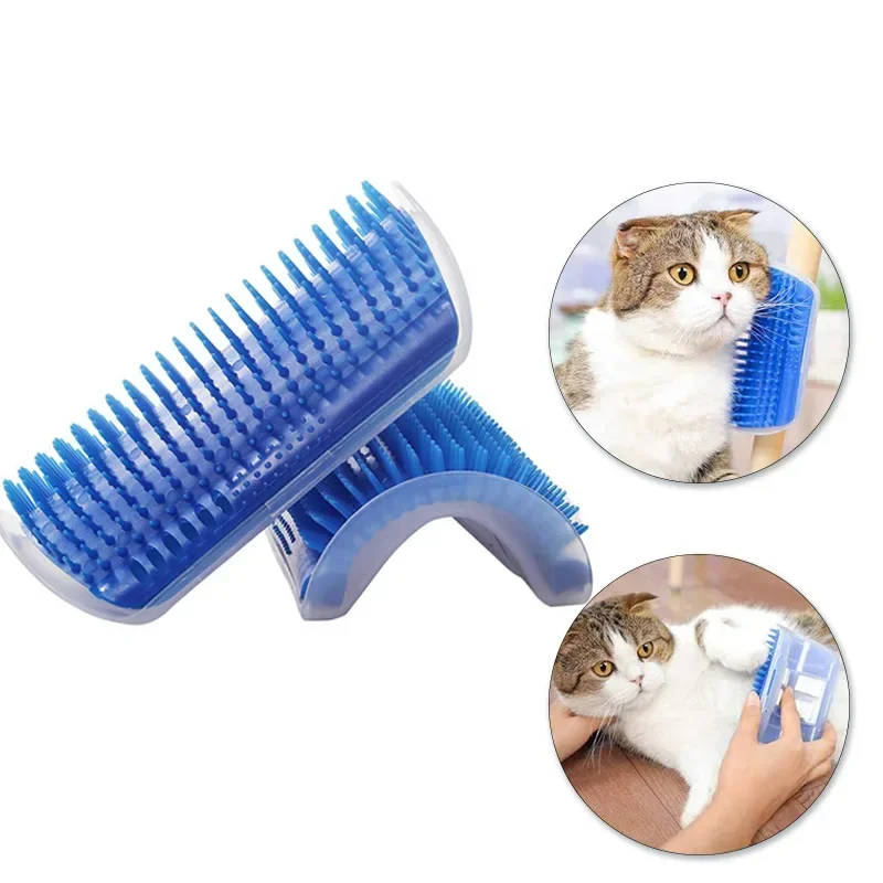 Candy Color Cat Wall Corner Scratcher Rubbers Massager Cat Rubbing Hair Devise Cat Comb Massage Brush Cat Supply Pet Accessories