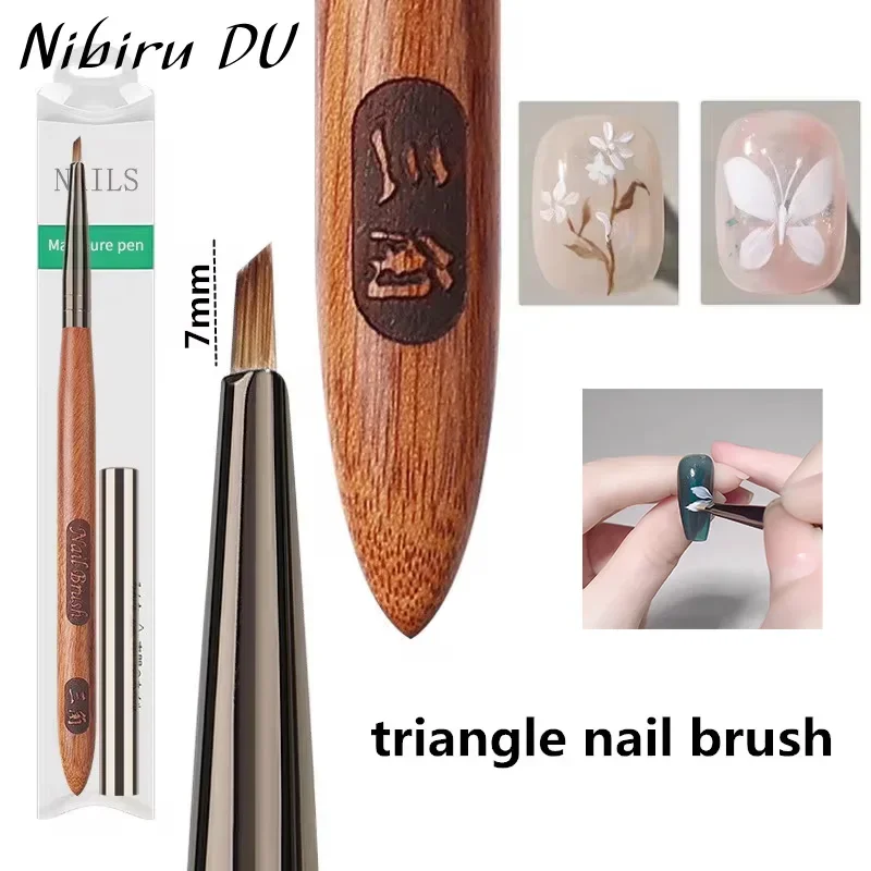 

Nail Art Brush Pen Triangular Brush Nails Art Brush Pen 3D Tips Pattern Phototherapy Acrylic UV Gel DIY Nails Manicure Tools