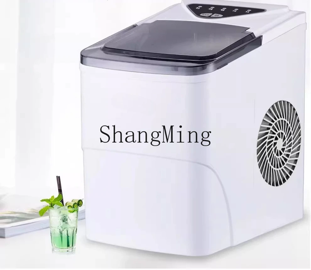 ZYY piccola mini macchina commerciale per cubetti di ghiaccio rotonda da 15 kg per negozio di tè al latte
