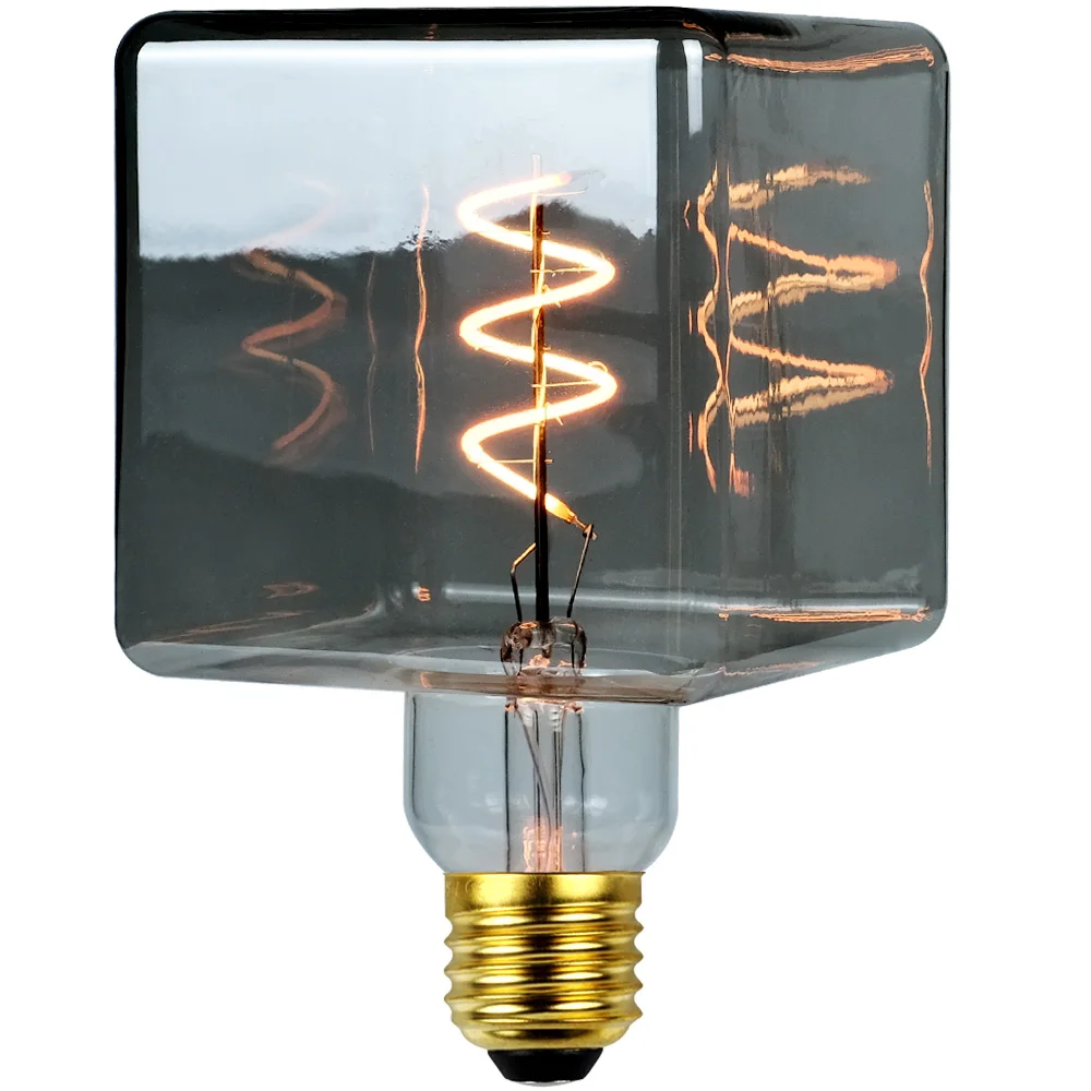 Imagem -06 - Tianfan-lâmpada Led Edison Vintage Cubo de Gelo Luz Decorativa Amarelo Quente Regulável G95 G30 4w 220v 110v E26 E27