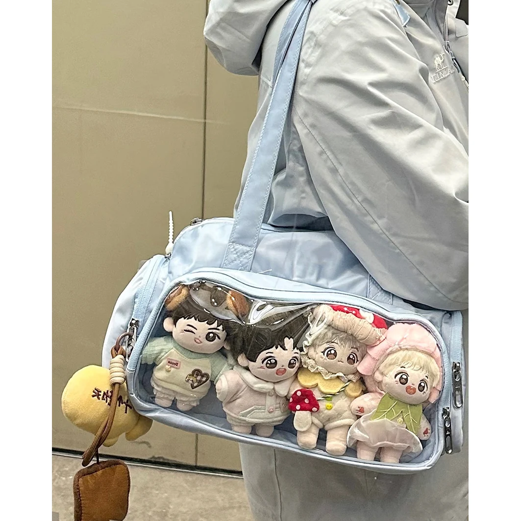 Daily Use Large Capacity Handheld Single Shoulder Commuter Bag Pain Relief Bag Square Shape Zipper Closure Fashionable Bag