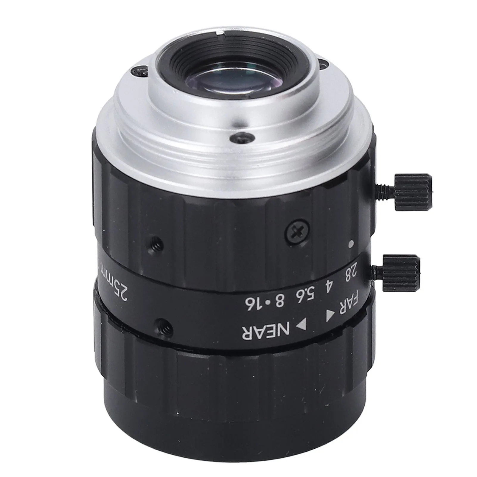 Lente de 25mm F2.8, lente de montaje C, 12MP, 2/3, 25mm de longitud F2.8, apertura de alta resolución, baja distorsión, lente Industrial gran angular