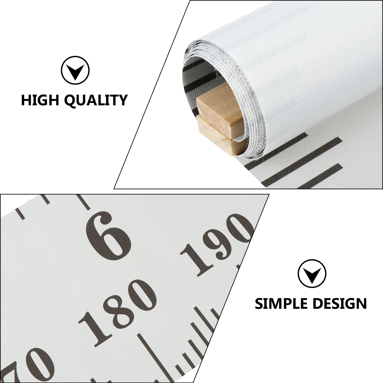 

1Pcs Children Growth Chart Wall Hanging Height Ruler Premium Material Measuring Tool for Boys Girls Bedroom Living Room Decor