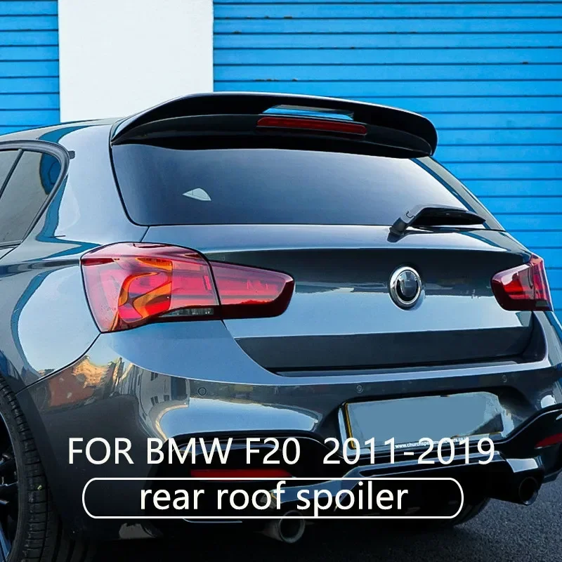 MP Style Gloss Black Through-Flow Rear Spoiler For BMW F20 M135i M140i 118i 118d 120i 120d 2011-2019 Rear Roof Caps Tuning