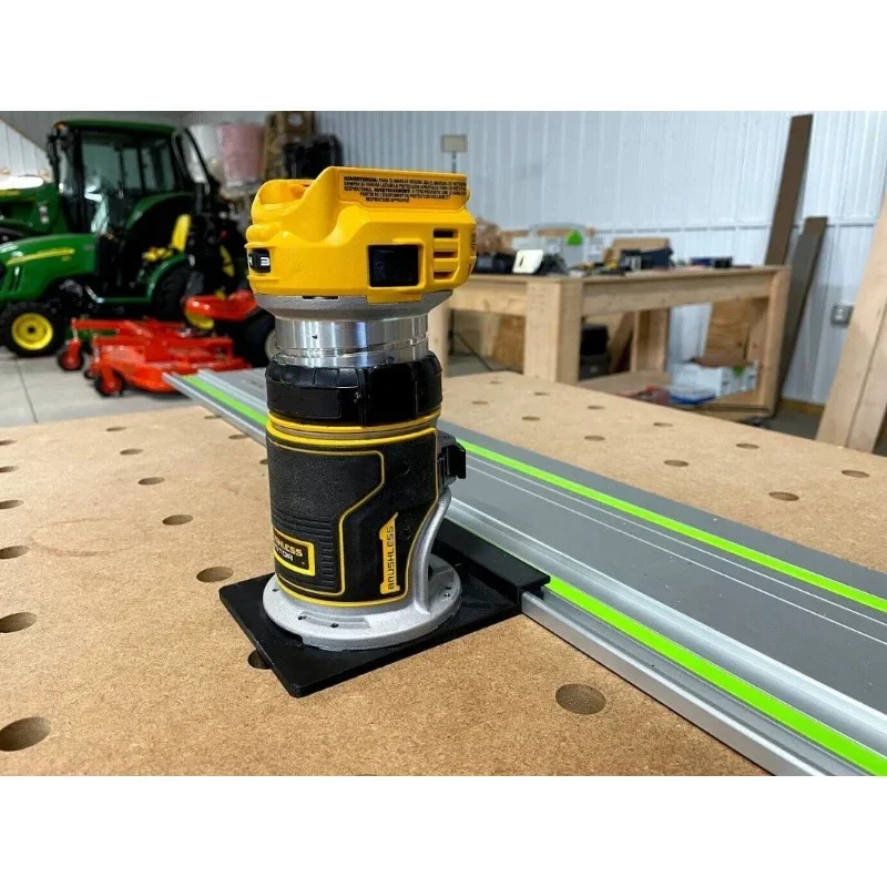Imagem -04 - Adaptador Roteador para Dewalt Aplicável a Festool Rail Saw Guia Rail Trimmer Máquina de Gravura Assento Auxiliar Dcw600b Dwp611
