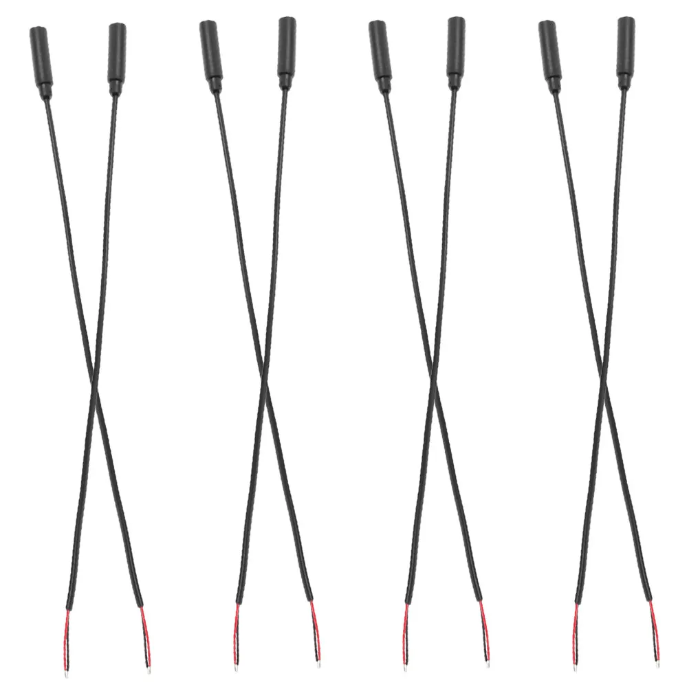8Pcs Female Jack to Bare Wire Audio Cable 2.5mm Mono Stable Connection for Headphone Microphone Speaker Repair Cord