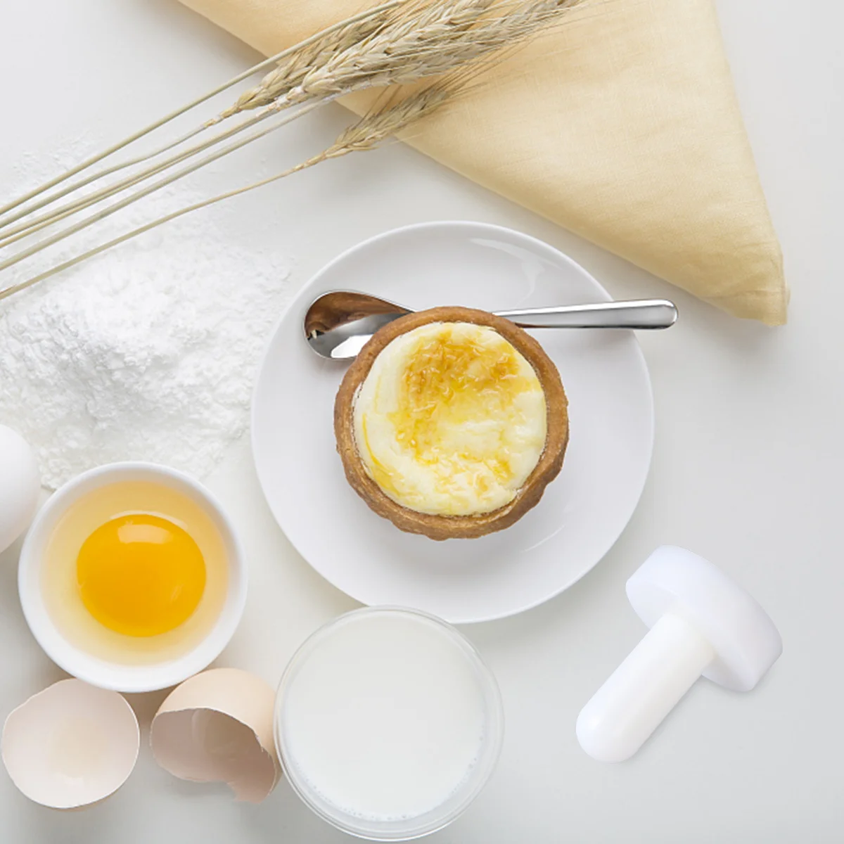 

Dough Presser Tart Pastry Tamper Non Stick Baking Tools Cake Maker Egg Tart Pressing Stick Kitchen Bartending Supplies