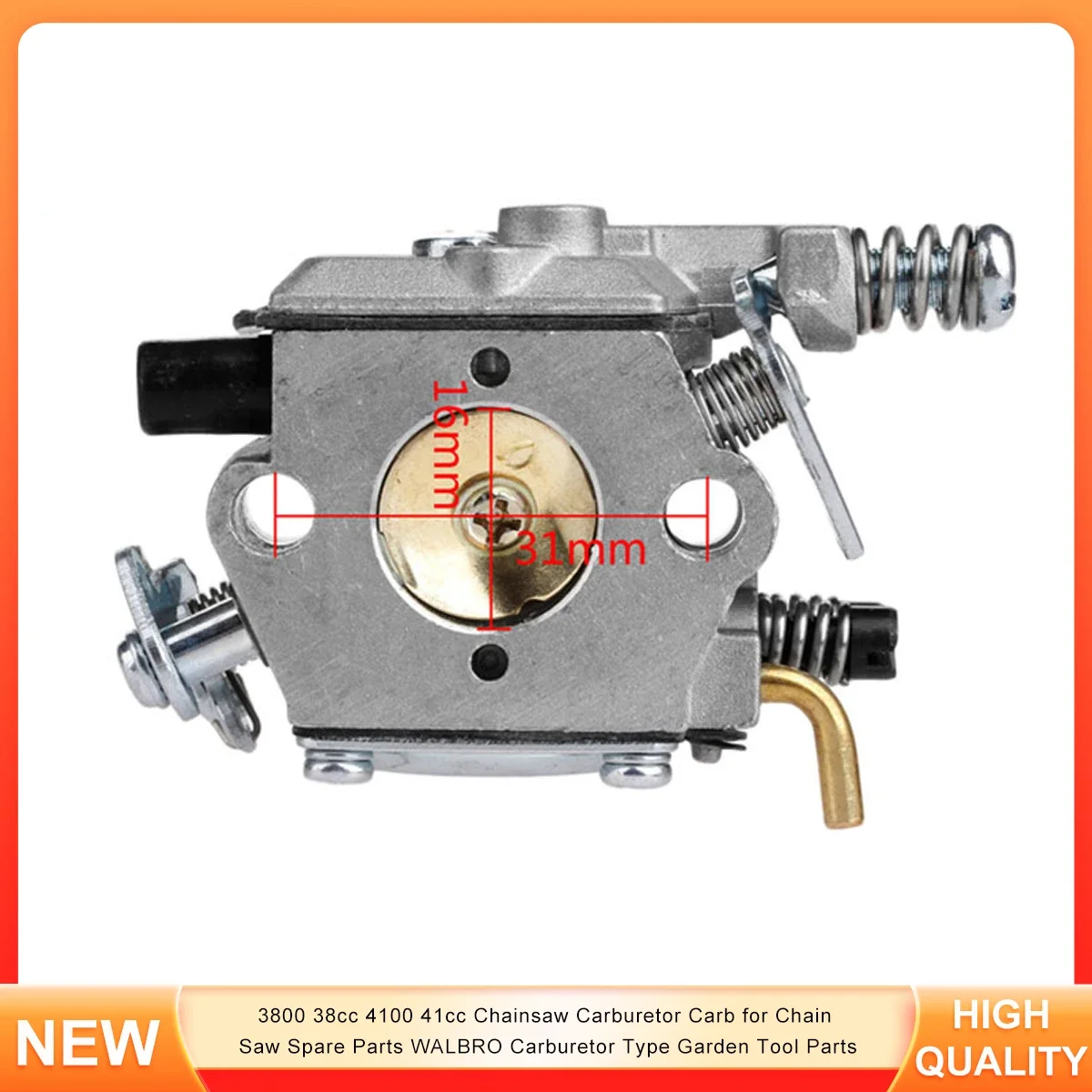 

3800 38cc 4100 41cc Chainsaw Carburetor Carb for Chain Saw Spare Parts WALBRO Carburetor Type Garden Tool Parts