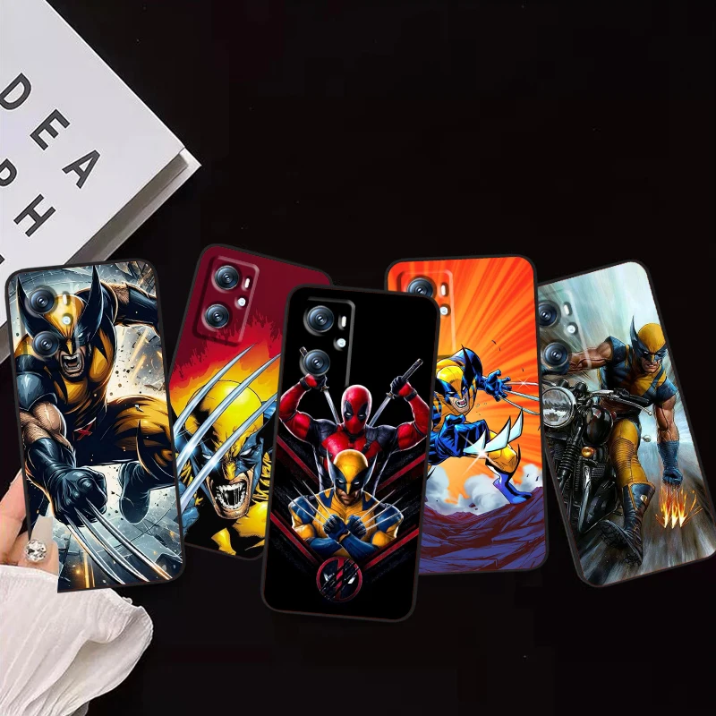 Marvel Wolverine Anime For OPPO Find X6 X5 X3 A54S A5 A94 A16 A53S A57 A74 A72 A98 A78 A96 A9 5G Black Back Phone Case