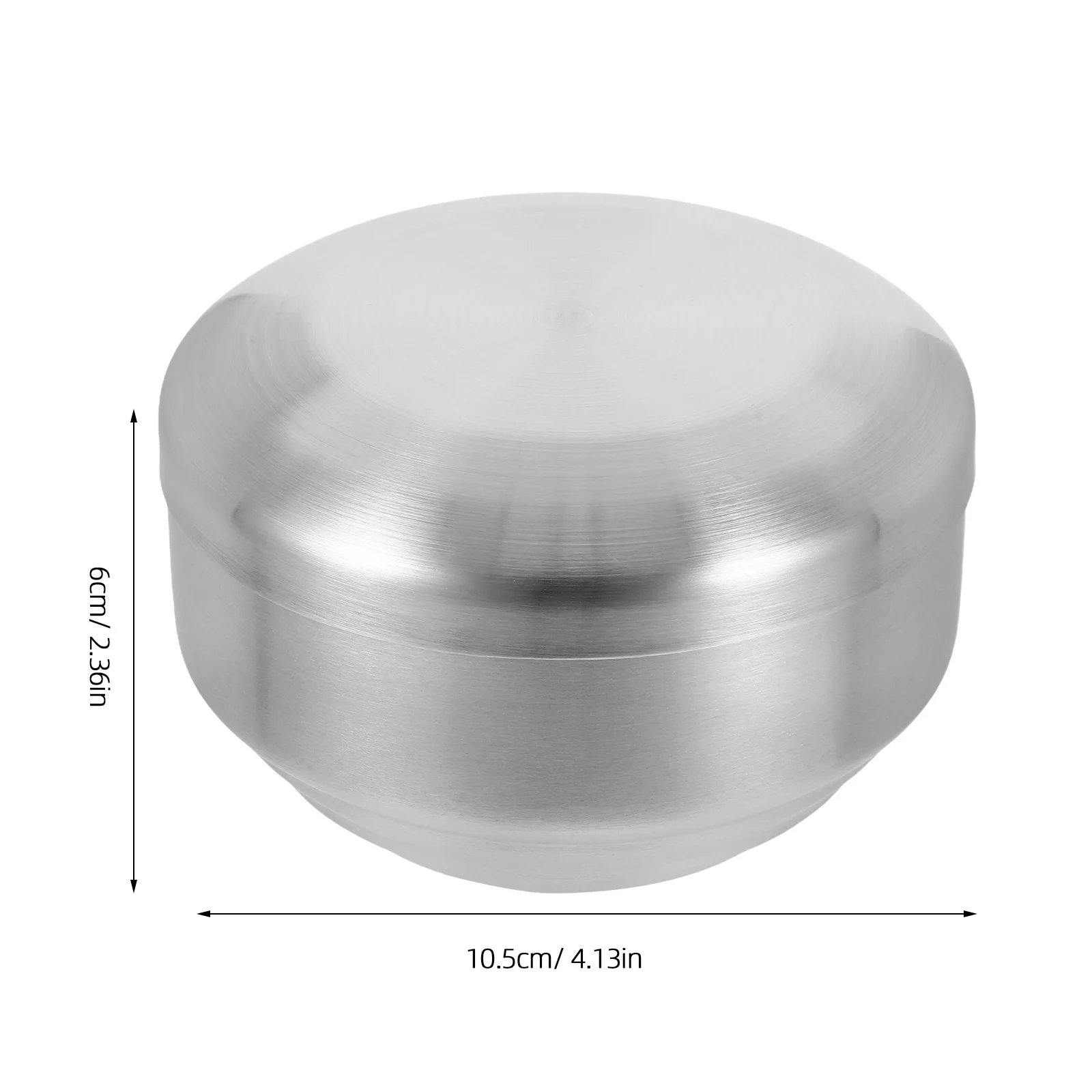 ชามโกนหนวดสแตนเลสพร้อมฝาปิด ชามโลหะขนาดเล็กสำหรับใส่สบู่โกนหนวดสำหรับผู้ชาย ชามผสมครีมโกนหนวดและทำให้เป็นฟอง