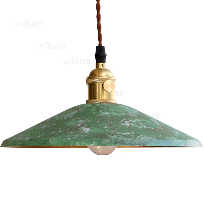 Antique Copper Pendant Lamp Vintage Suspension Light Restaurant Hotel Store Office Loft Dinning Room Hanging Ceiling Chandelier