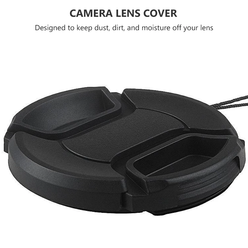 

4Pcs Lens Cover Professional Camera Lens Protector Dust Proof Waterproof Center Pinch for Dslr Mirrorless Cameras